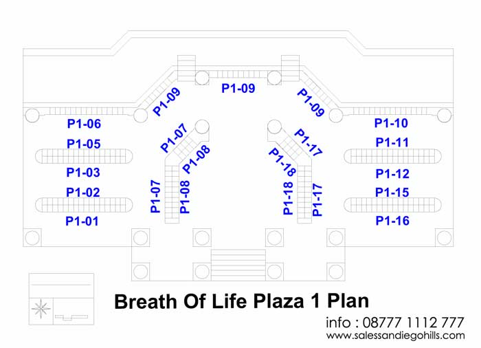 Blok rumah abu di breath of life san diego hills