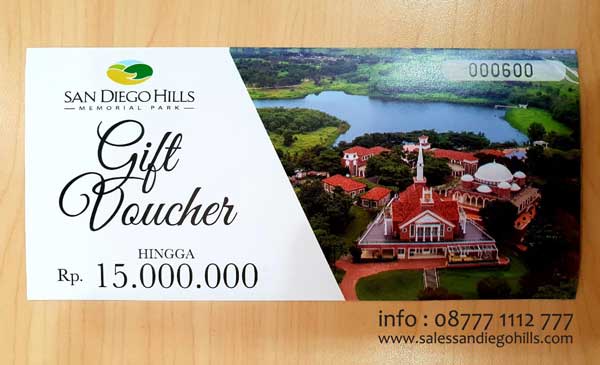 Voucher diskon hingga 15 juta untuk pembelian makam san diego hills