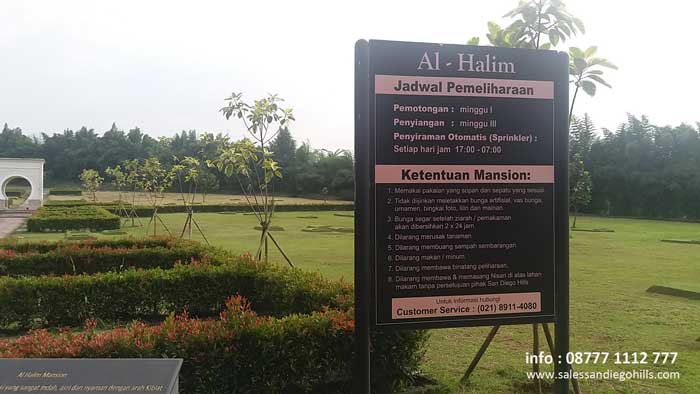 San Diego Hills, Free Maintenance, Gratis biaya perawatan rumput selamanya